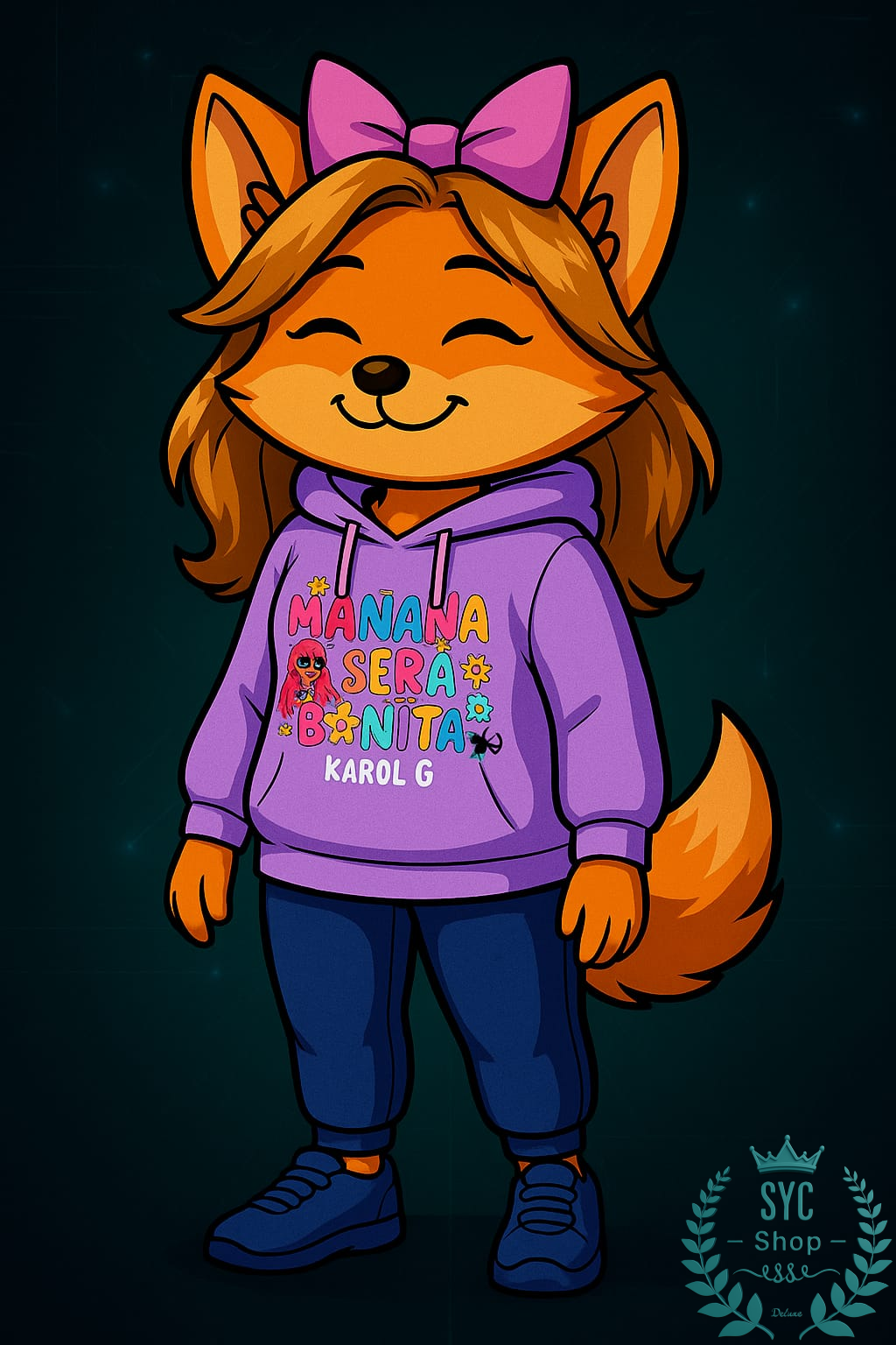Buzo Hoodie - Dama Karol G - Estampado