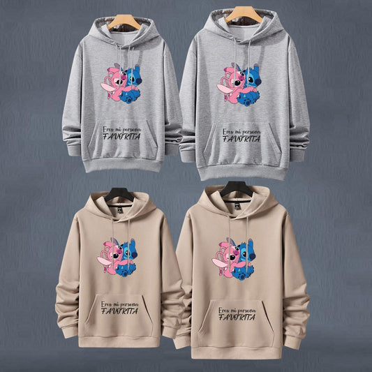2 Buzos Pareja - Stitch y Angel - Estampado