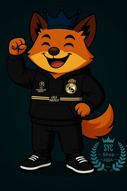 Buzo Deportivo Real Madrid - Logos Bordados
