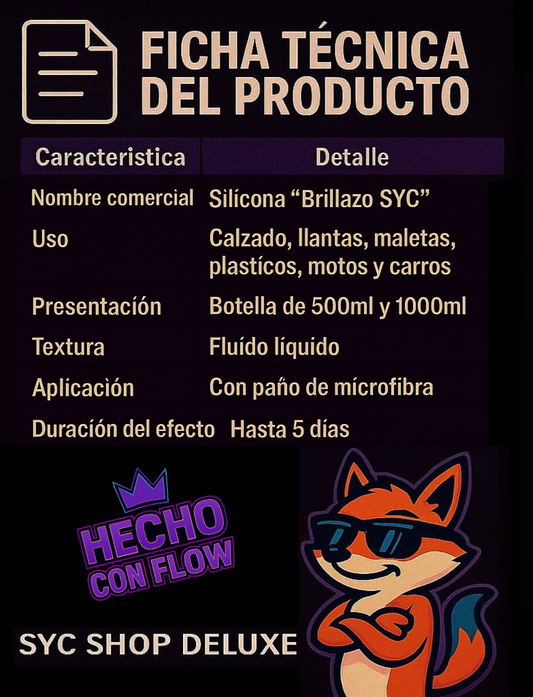 Silicona Brillazo SYC